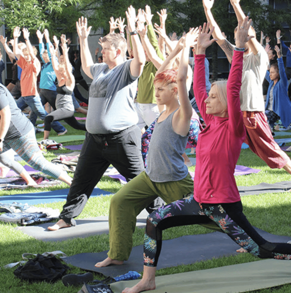 Pop-up Yoga at the FAC