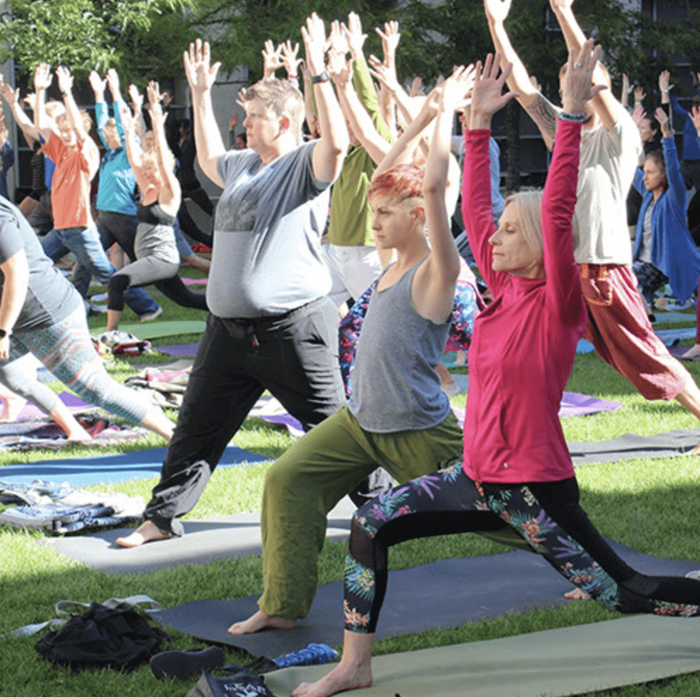 Pop-up Yoga at the FAC